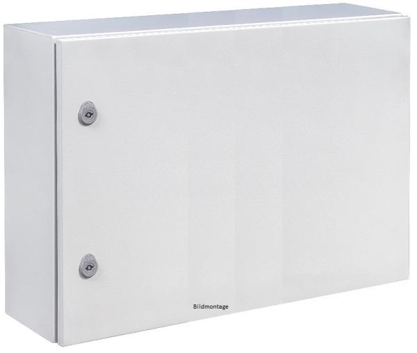 IP55 metal control cabinet 600x800x300 mm HBT 2-door without mounting plate